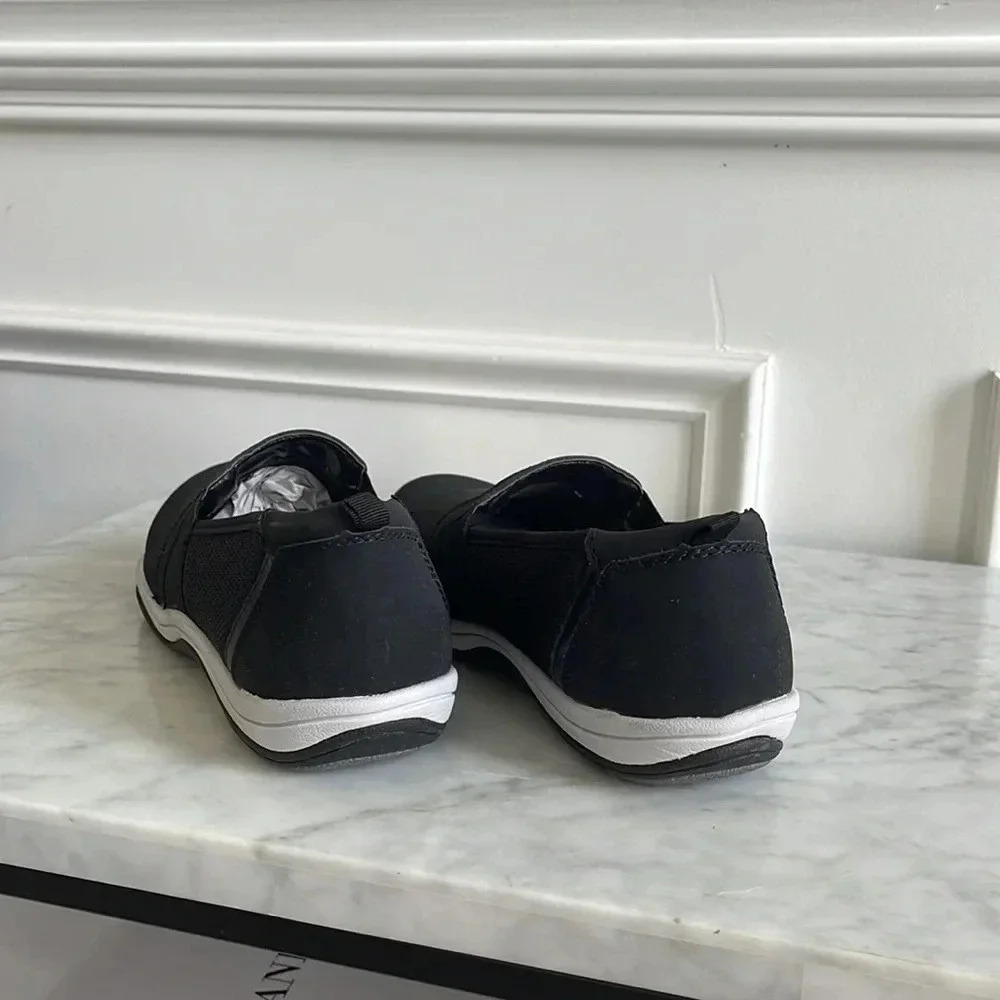 Easy Street Sport Women Mollie Slip On Sneaker Flats- Black - Picture 2 of 5